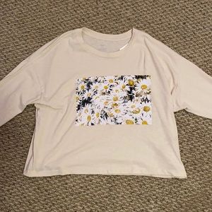 american eagle flower shirt